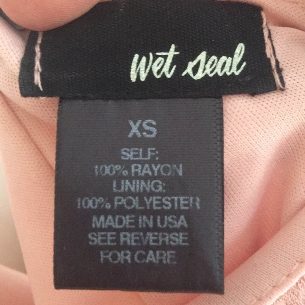 Wet Seal sexy pink and black lace romper - Picture 4 of 4